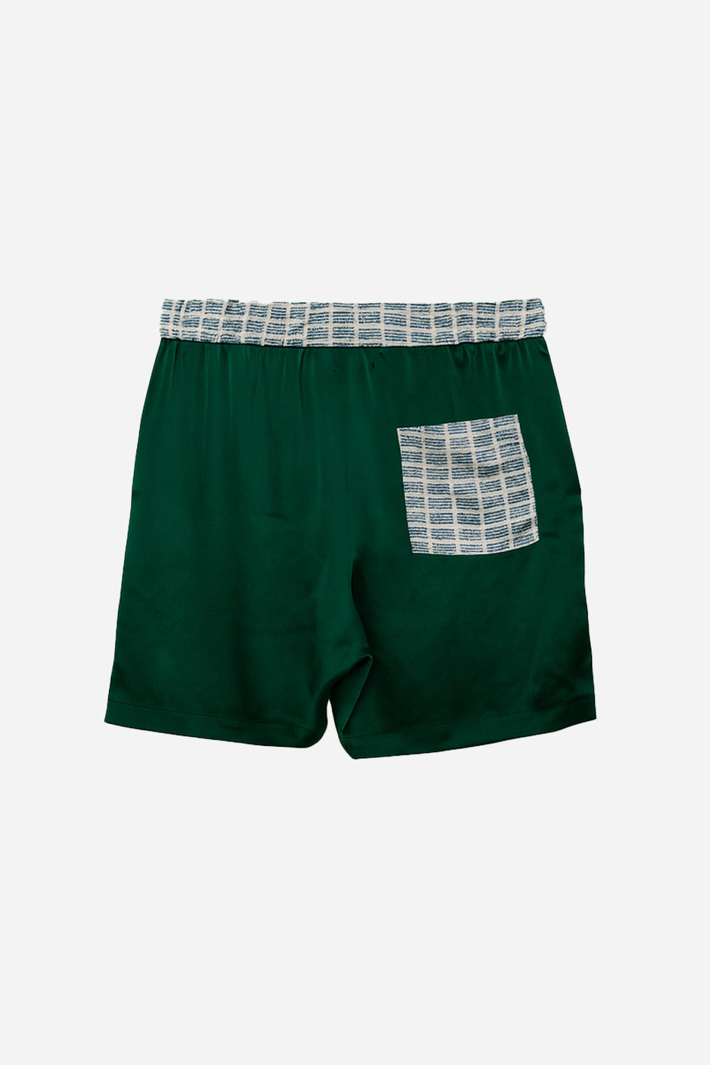 RICO BLUE & GREEN SILK SHORTS