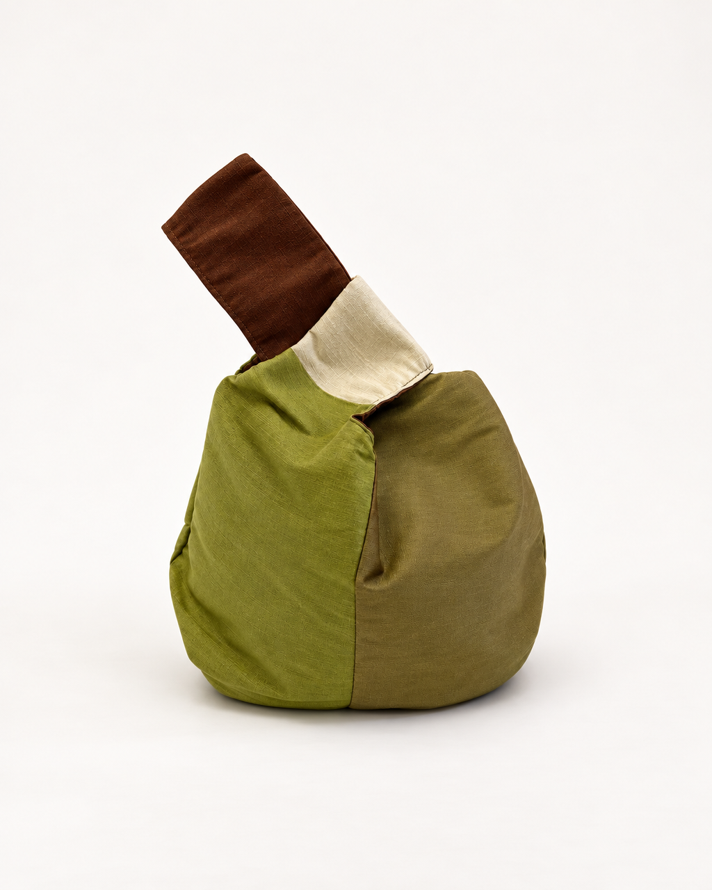 Piropo Reversible Knot Bag Olive & Marron