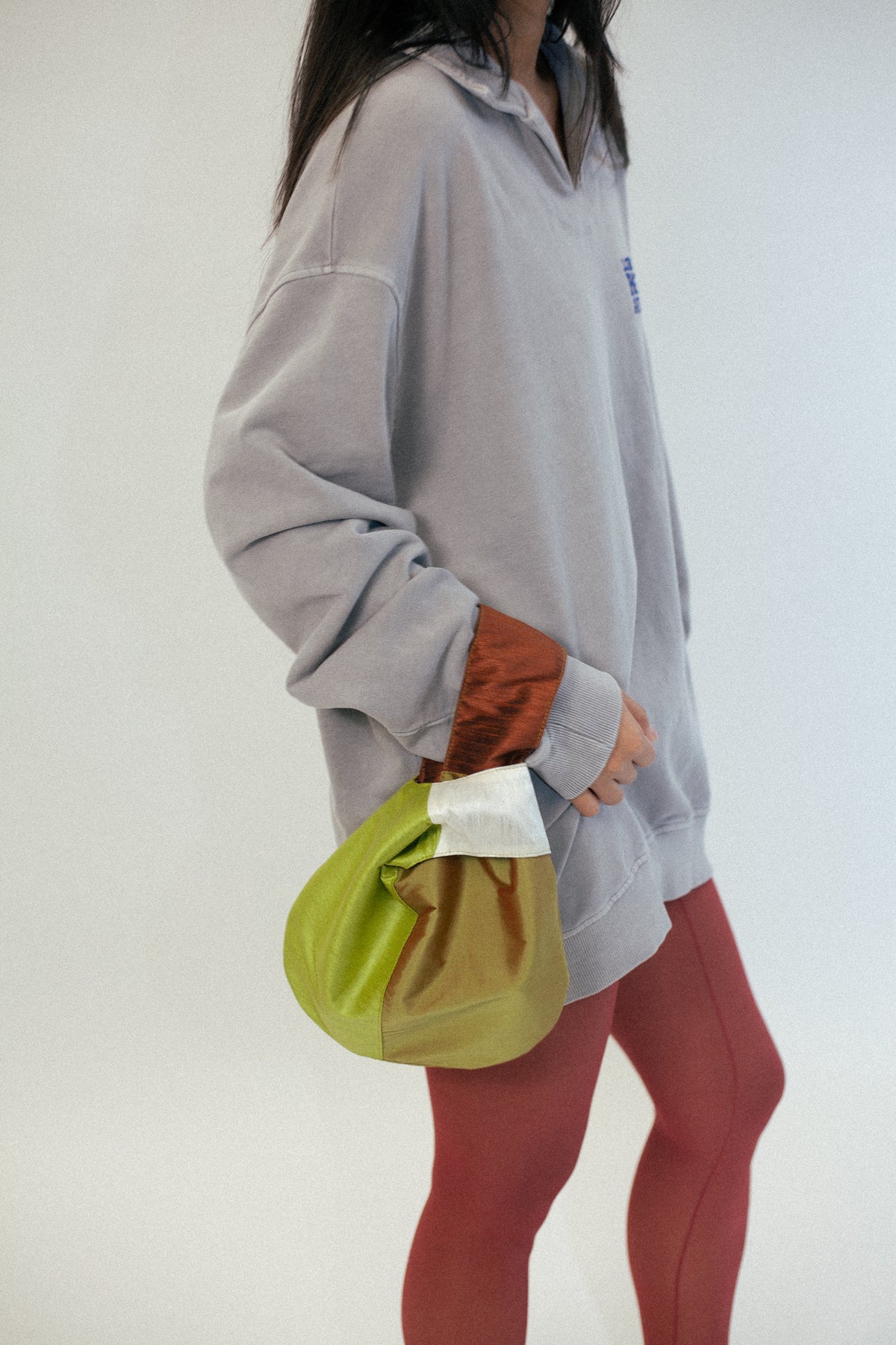 Piropo Reversible Knot Bag Olive & Marron