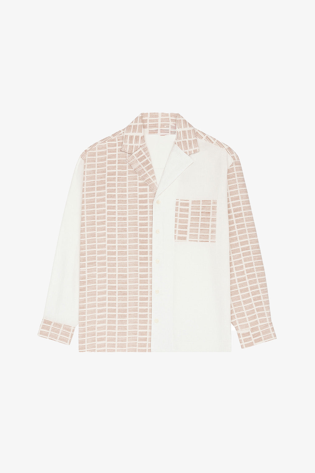 RICO RED LINEN LONG SLEEVE SHIRT