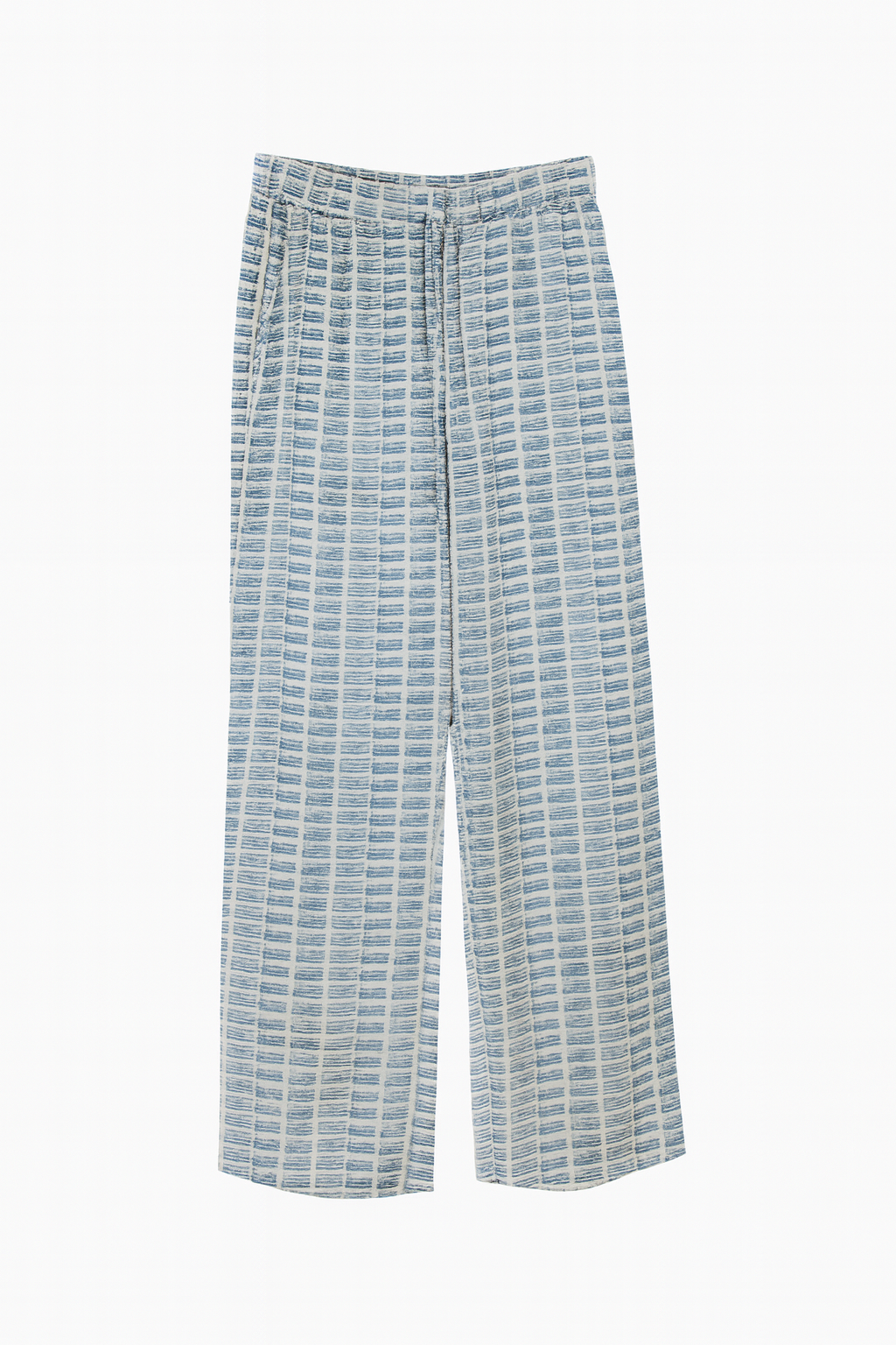 RICO BLUE SILK PANTS