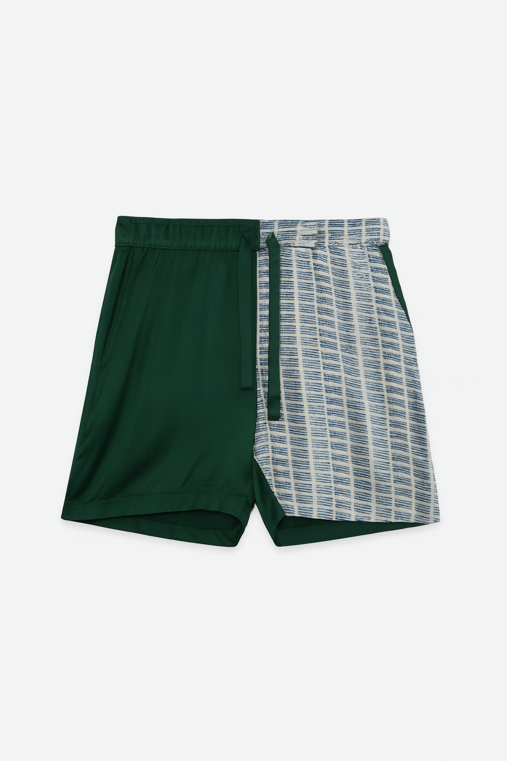 RICO BLUE & GREEN SILK SHORTS