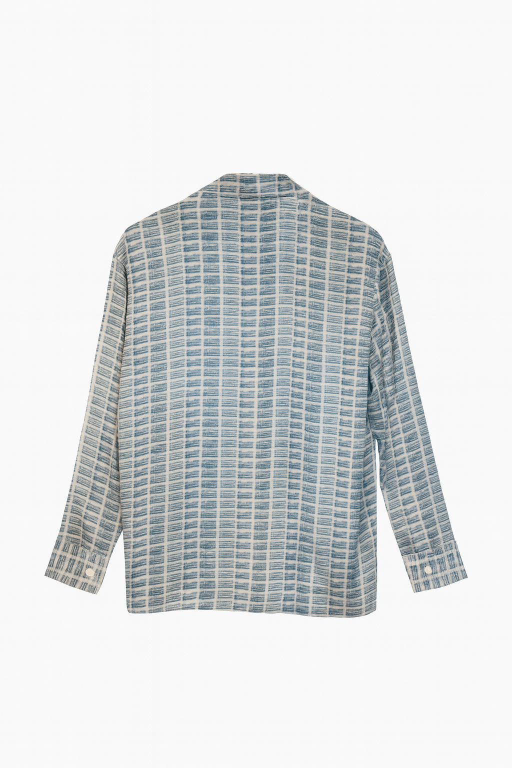 RICO BLUE SILK LONG SLEEVE SHIRT