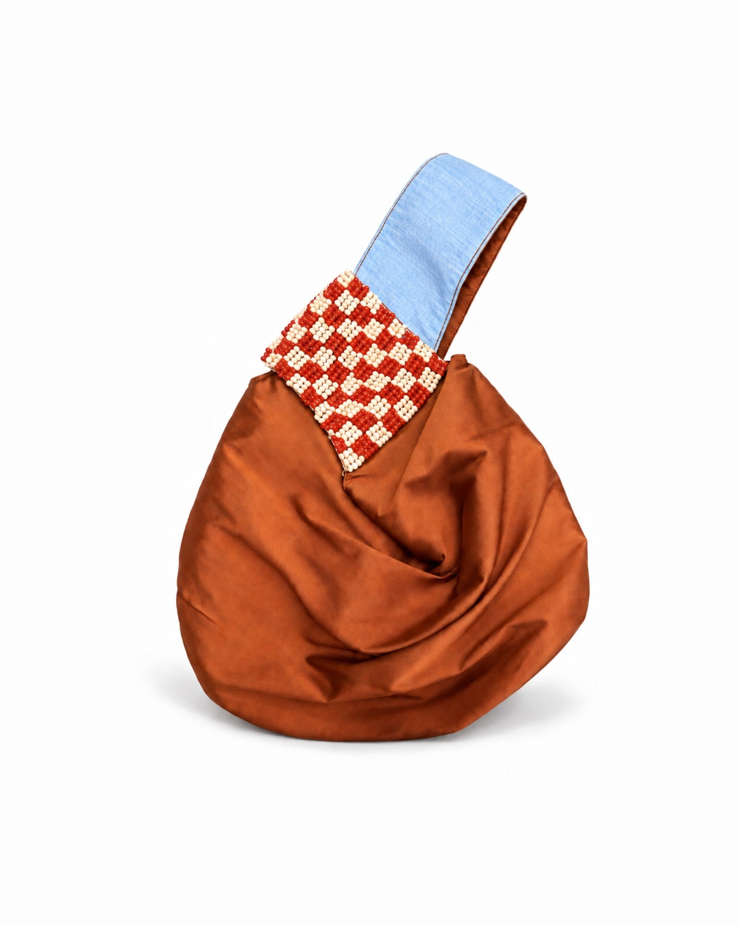 Piropo Knot Bag Ocre - Lightblue