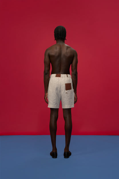 SUAVE RED & CREAM SHORTS