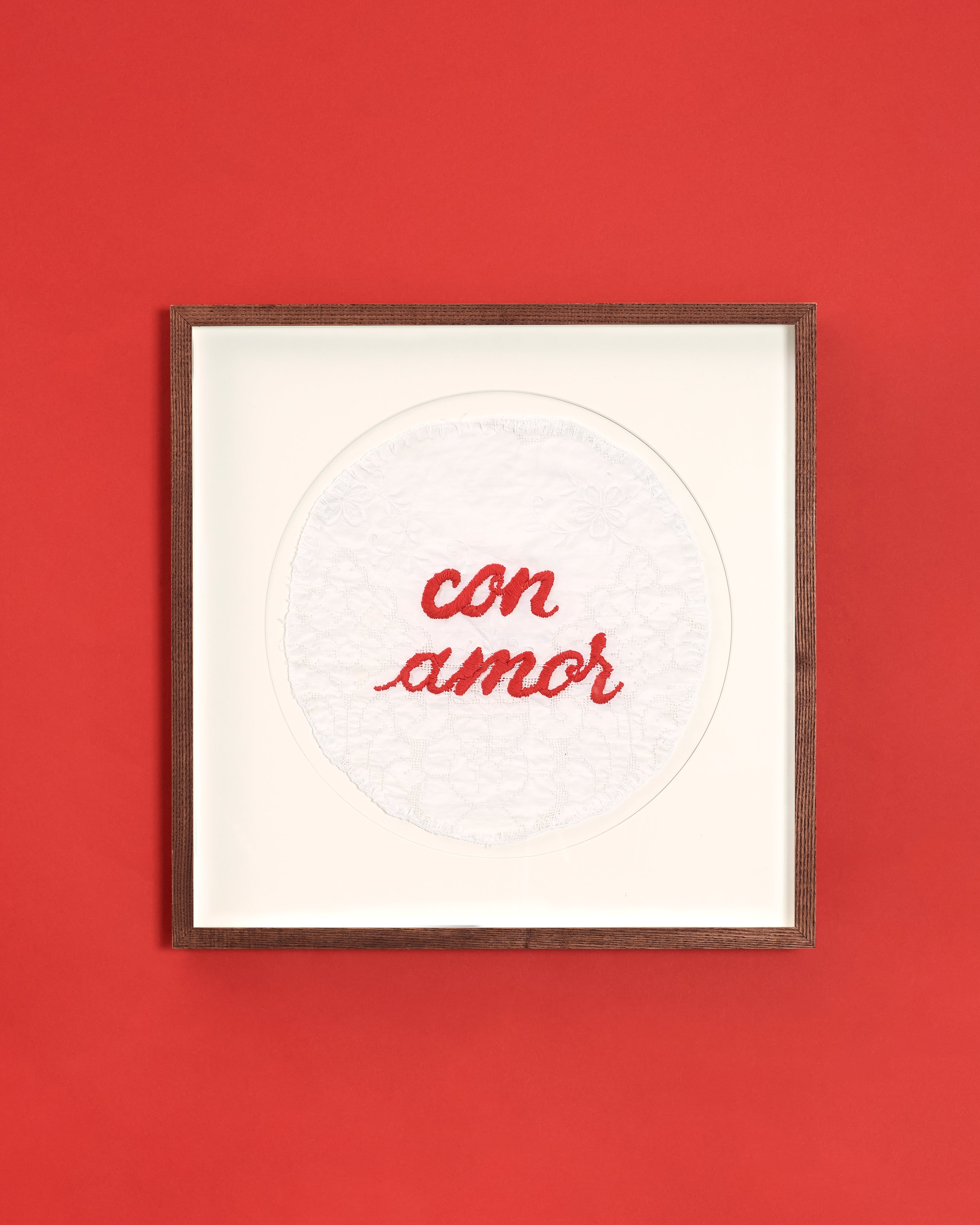 "Con Amor" Costal Wallhanging / Framed