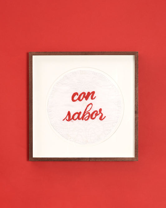 "Con Sabor" Wallhanging Costal / Framed