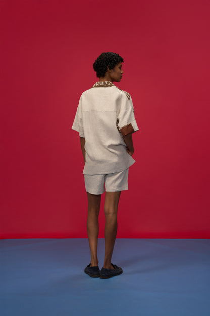 SUAVE RED & CREAM SHORT SLEEVE SHIRT