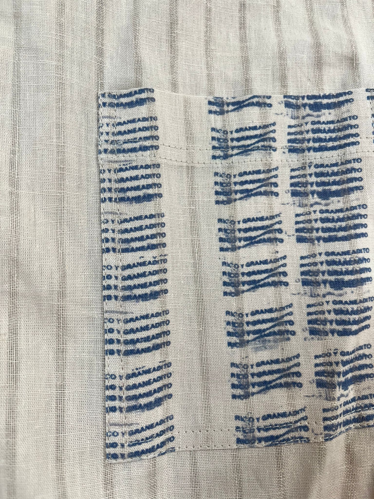 RICO BLUE LINEN SHORTS