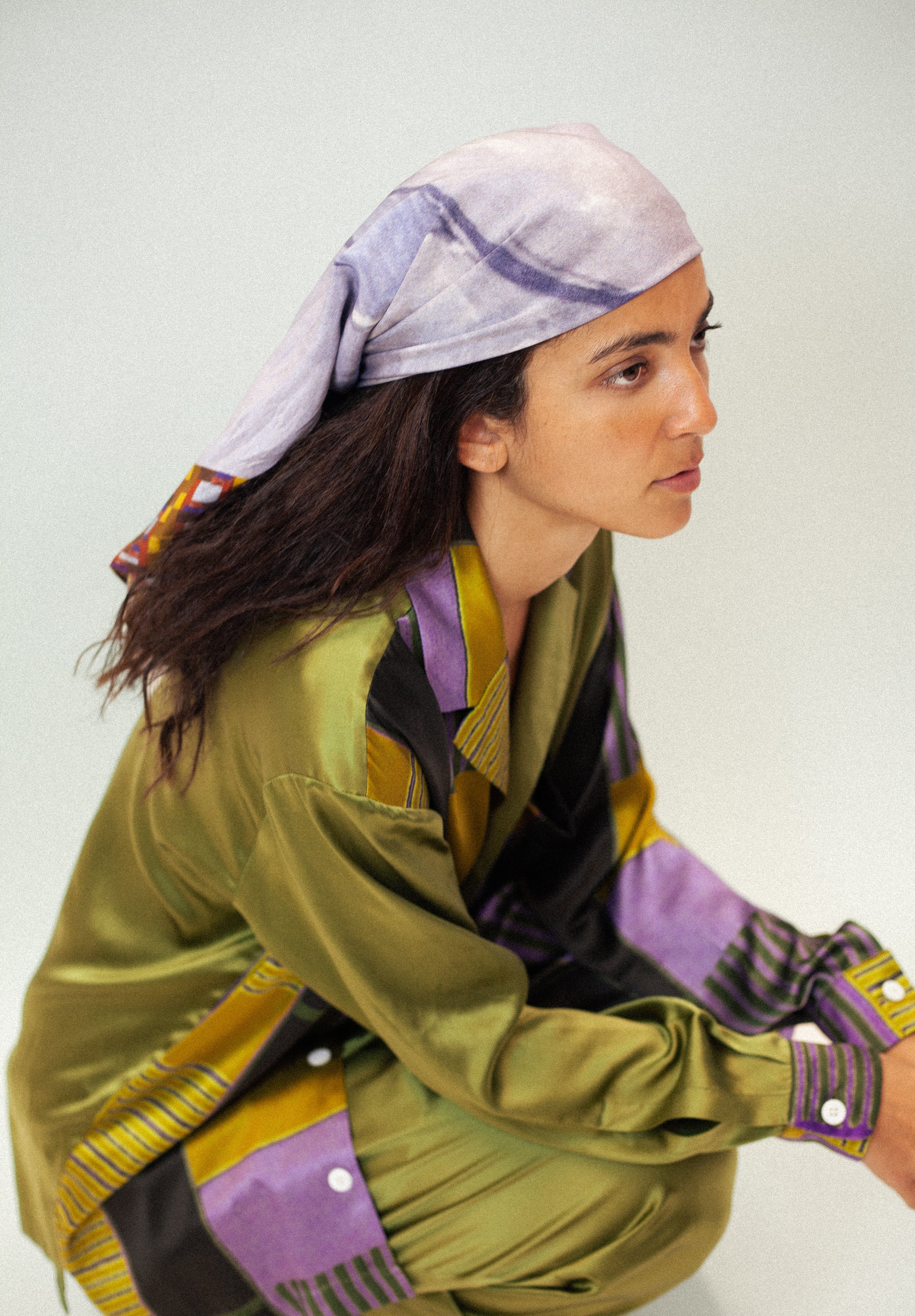 The Twins Silk Scarf