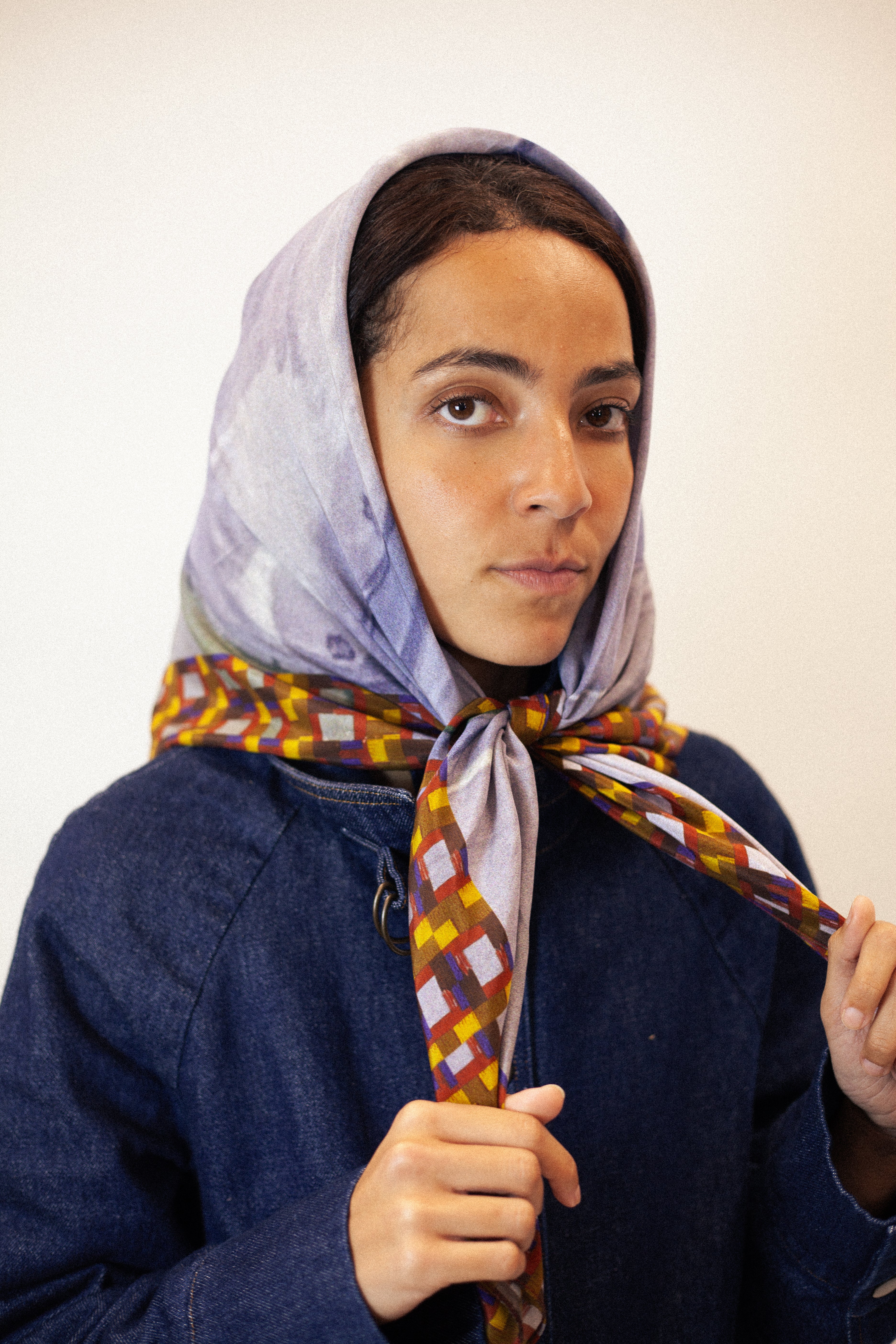 The Twins Silk Scarf