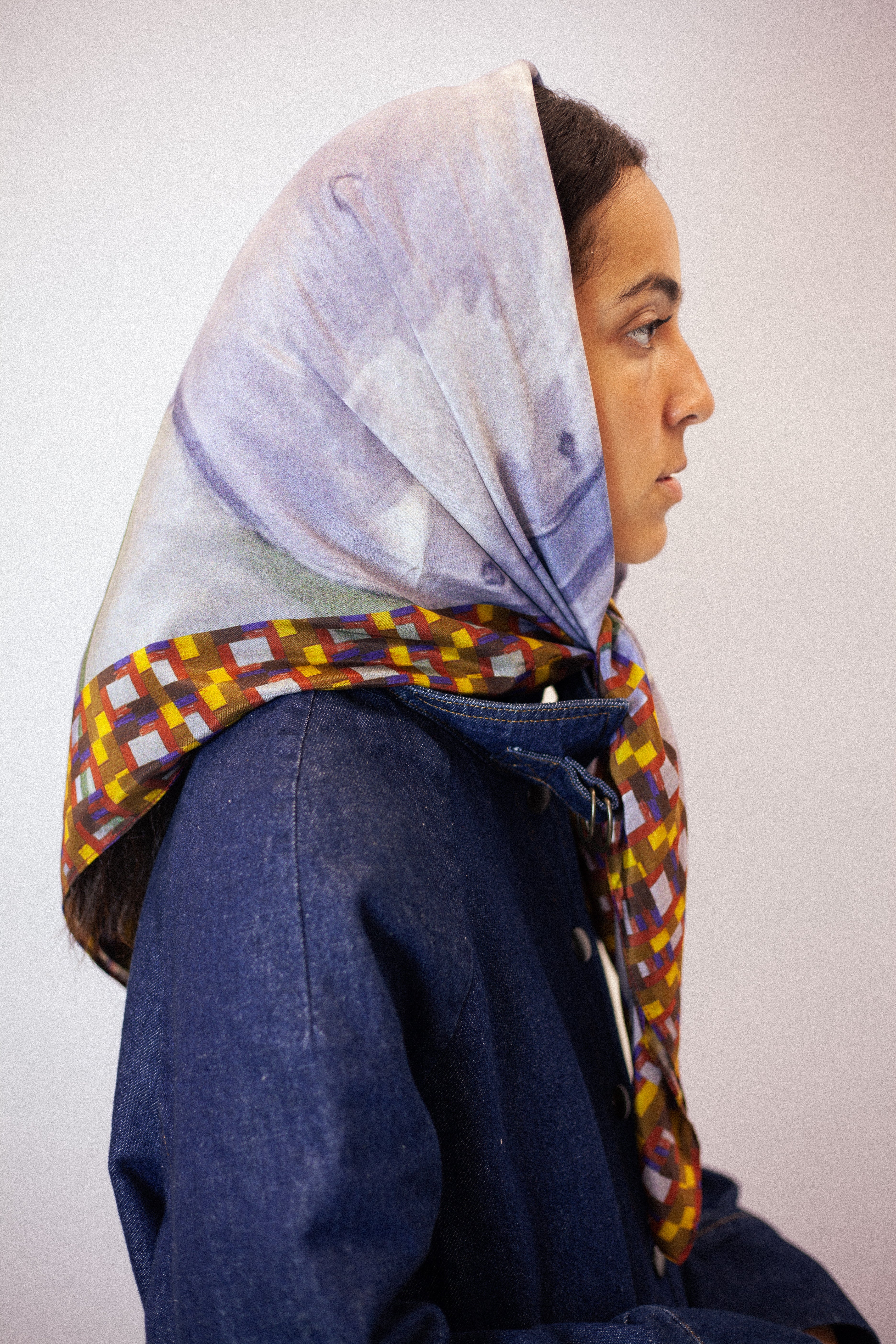 The Twins Silk Scarf