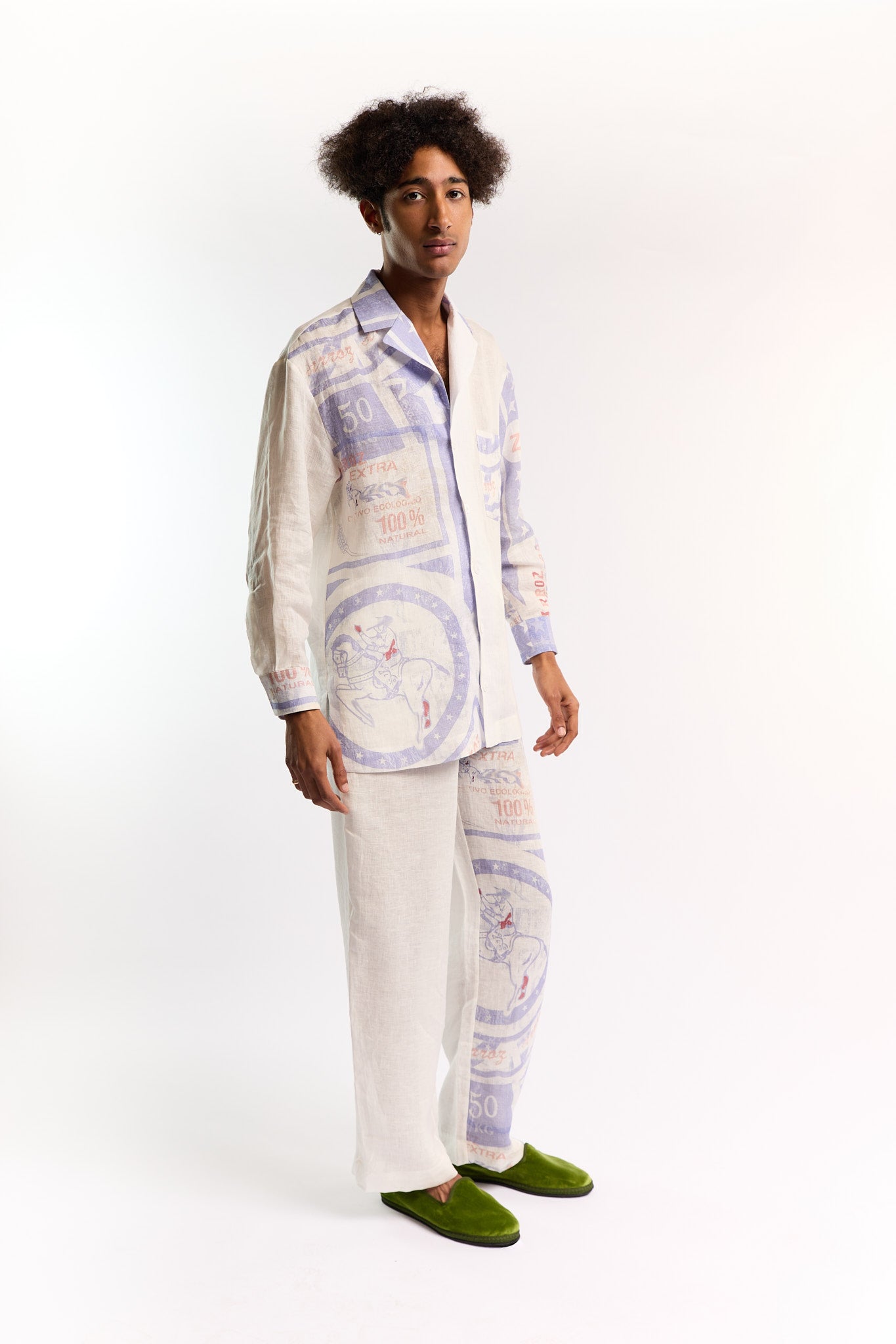 FEROZ LINEN LONG SLEEVE SHIRT