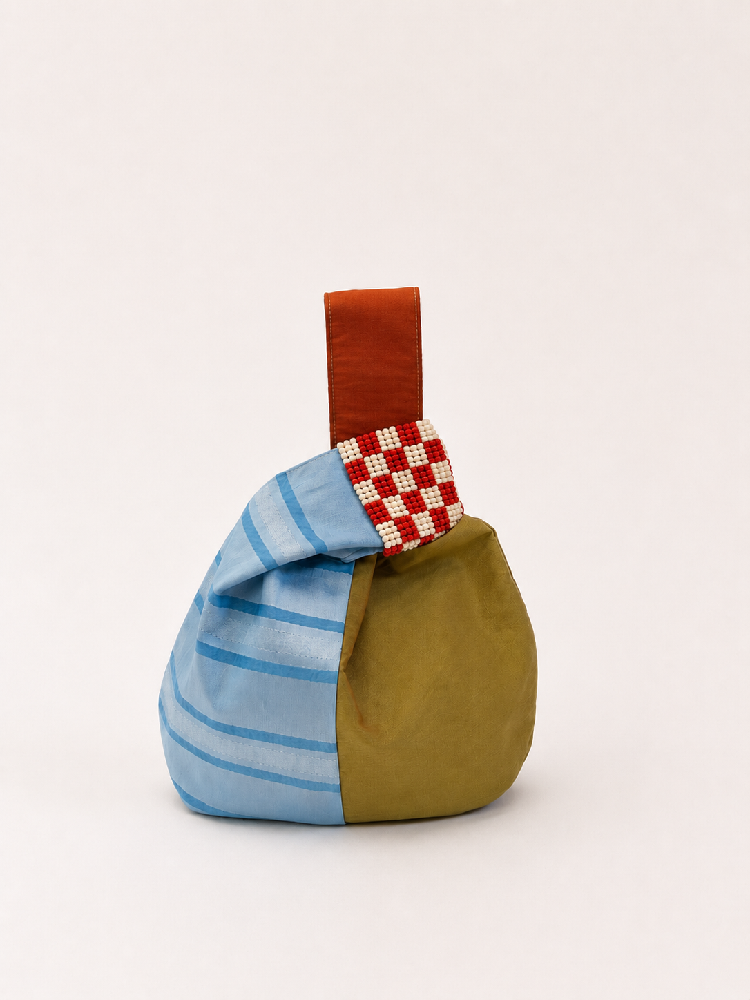 Piropo Knot Bag Olive & Celeste