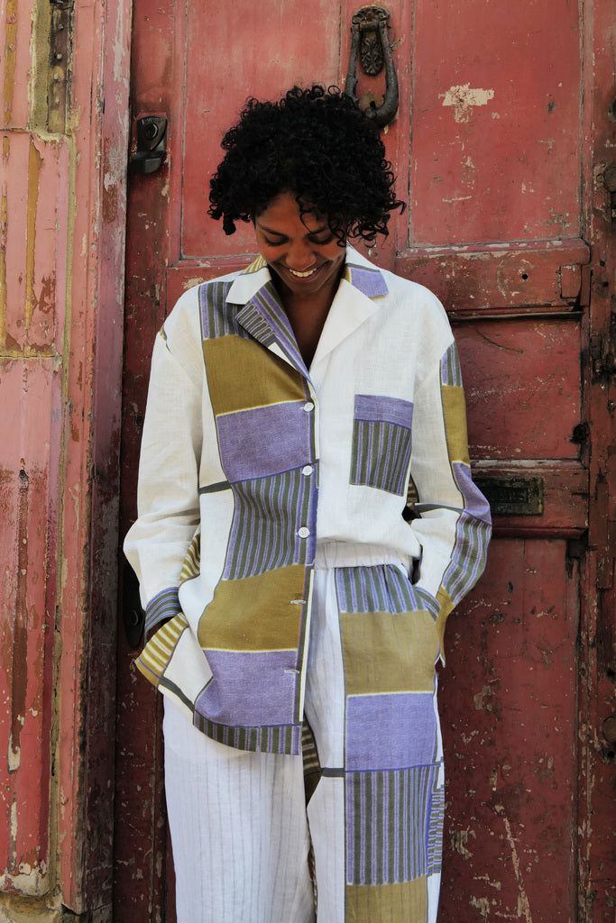 OLIVE CASSERITA LINEN PANTS