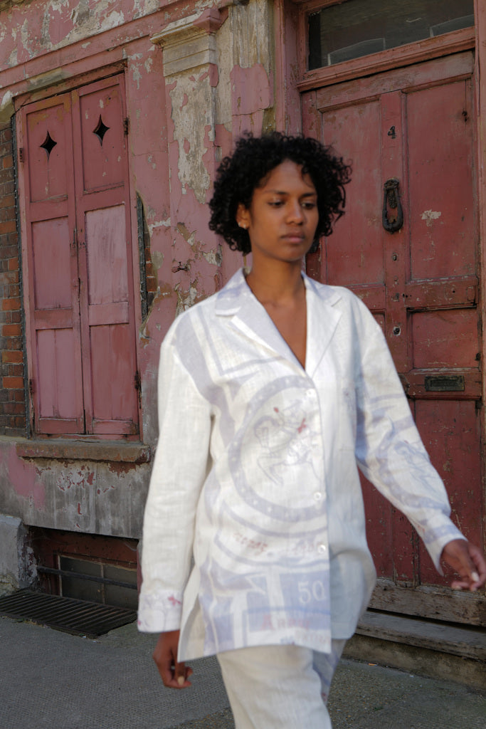 FEROZ LINEN LONG SLEEVE SHIRT